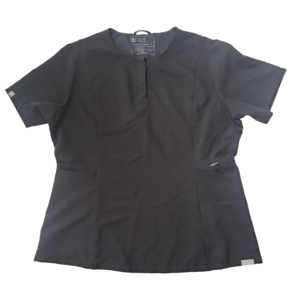 FIGS Black HTF Rare Scrub Top Size L